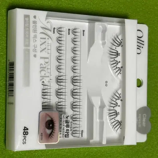 [BUNJANG] Olio No Glue Clear Eyelashes 48 Pieces / 올리오 노글루 속눈썹 클리어 48피스