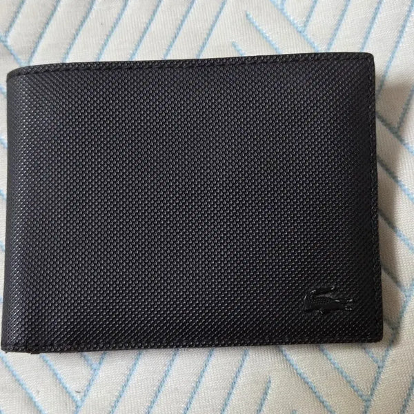 [BUNJANG] Lacoste Bifold Wallet Black / 라코스테 반지갑 블랙