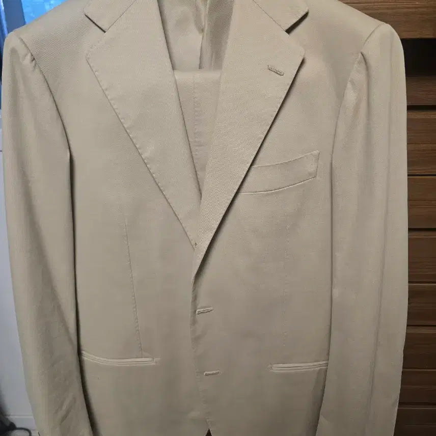 [BUNJANG] Ring Jacket Beige Cotton Suit Size 50 / 링자켓 베이지 면수트 50사이즈