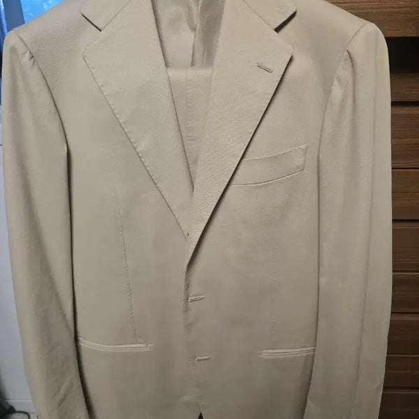 [BUNJANG] Ring Jacket Beige Cotton Suit Size 50 / 링자켓 베이지 면수트 50사이즈
