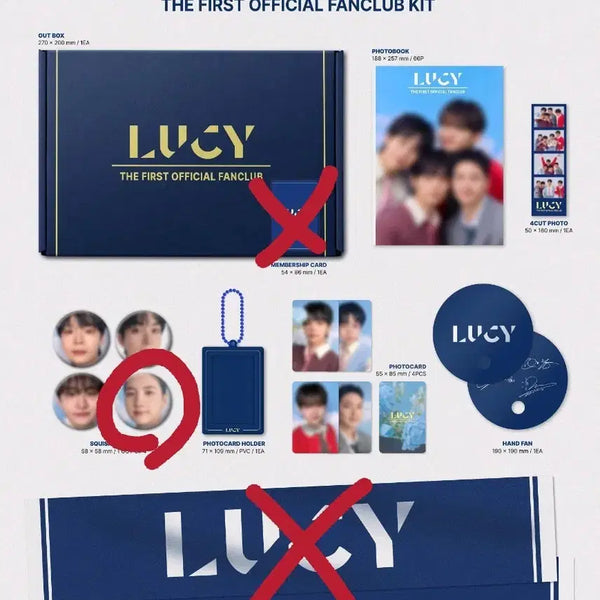 [BUNJANG] LUCY Membership Fanclub Kit + Sun Concert Photocard / 루시 멤버십 팬클럽 키트 + 선콘 멤버십 포카