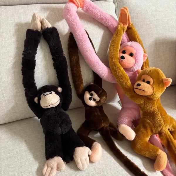 [BUNJANG] Vintage Long-Arm Monkey Plush Set (4 Pieces) / 고전 긴팔 원숭이 인형 4개