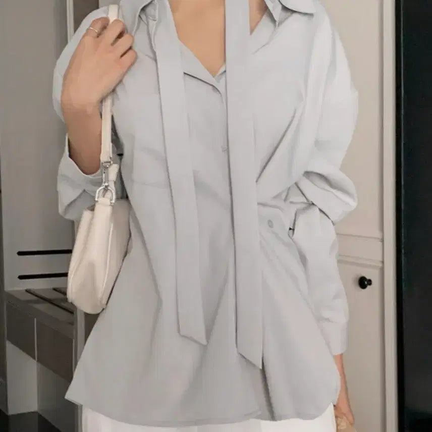 [BUNJANG] Two-Way Tie Shirt / 투웨이 타이 셔츠