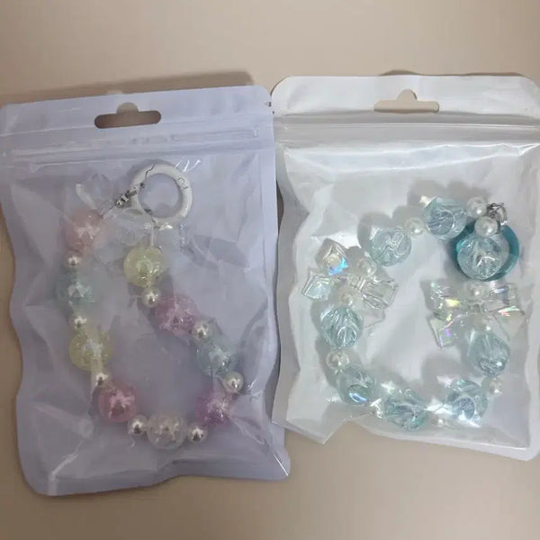 [BUNJANG] Beaded Keychain with Pearls / 비즈키링