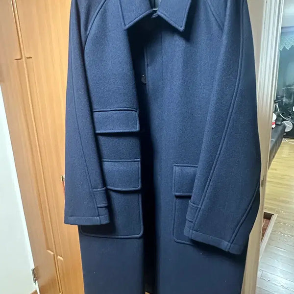 [BUNJANG] Legacy Balmacaan Coat Navy / 레가시 발마칸 코트 네이비