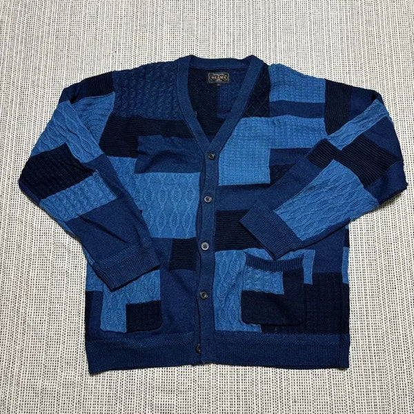 [BUNJANG] Beams Plus Patchwork Cardigan / 빔즈플러스 가디건