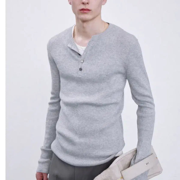 [BUNJANG] Recto Henry Neck Shirt / 렉토 헨리넥