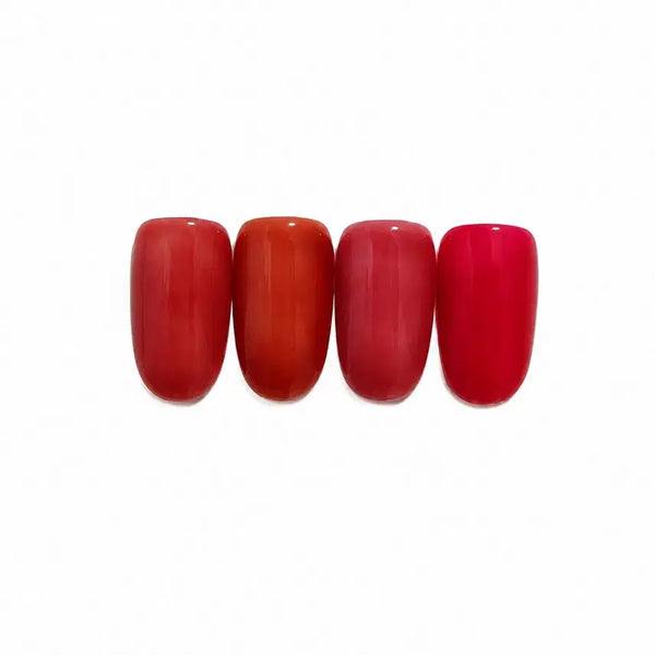 [BUNJANG] Red Solid Color Nail Tips Set / 레드 원색 네일팁