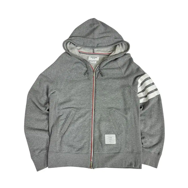 [BUNJANG] Thom Browne Engineered Stripe Zip-Up Hoodie / 톰브라운 엔지니어드 사선 후드집업