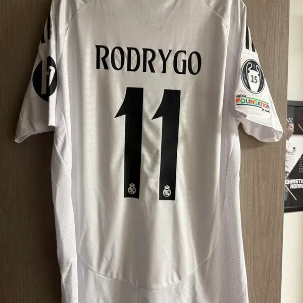 [BUNJANG] 24/25 Real Madrid Home Rodrygo Jersey Full Patch / 2425 레알마드리드 홈 호드리구 유니폼 져지 풀패치