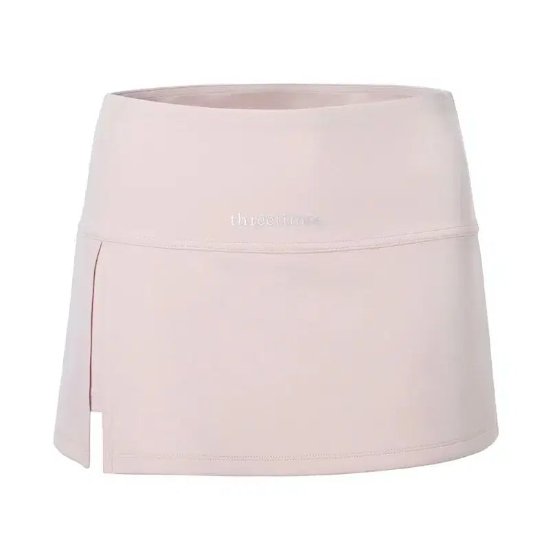 [BUNJANG] 3Times Athletic Slit Skirt Pink / 쓰리타임즈 애슬레틱 슬릿 스커트 핑크 / 쓰탐
