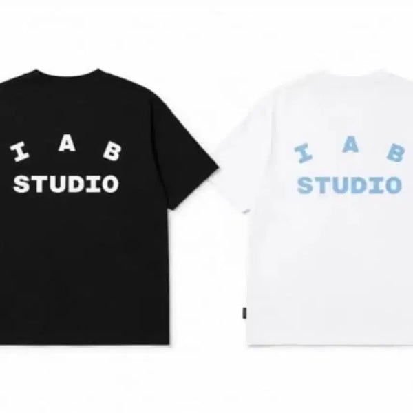 [BUNJANG] IAB Studio Lettering Short Sleeve T-Shirt / [행사] 아이앱스튜디오 기본 반팔티 블랙/화이트