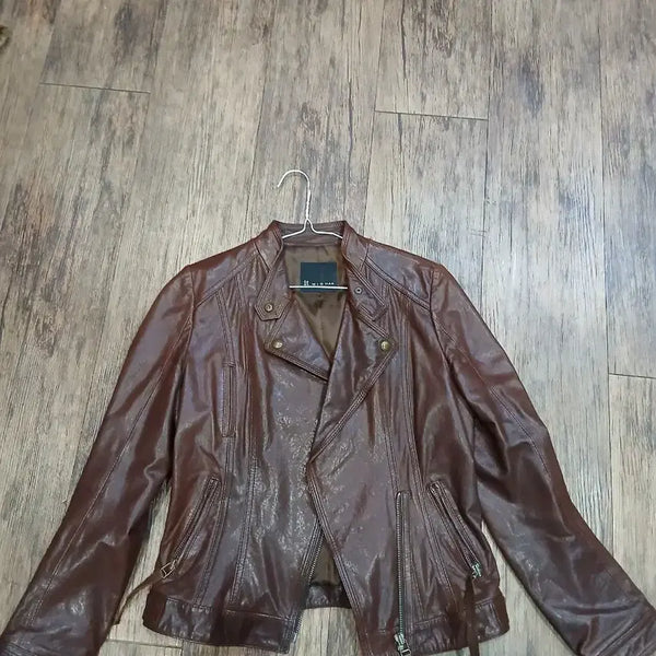 [BUNJANG] Amish Leather Rider Jacket Brown / 앗미샤가죽 라이더 자켓 브라운