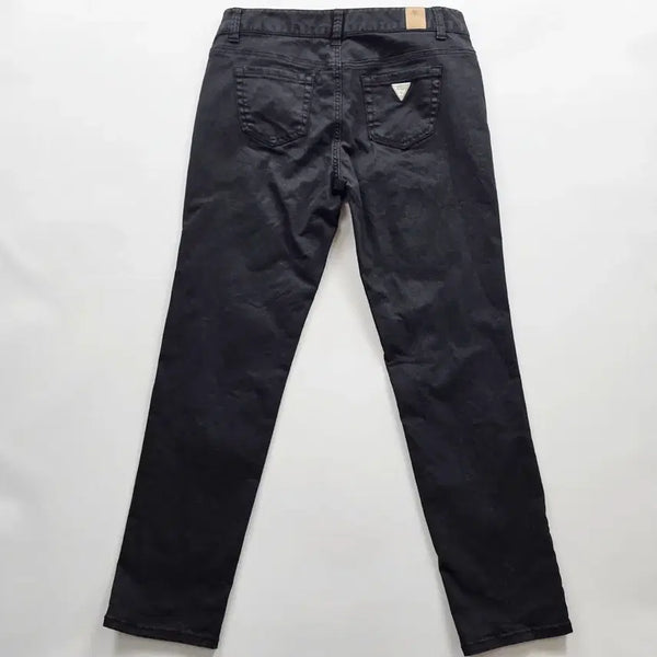 [BUNJANG] Guess Black Denim Straight Leg Jeans Size 28 R7207 / 게스 청바지 흑청 스판 보이핏 데님팬츠 사이즈28 R7207
