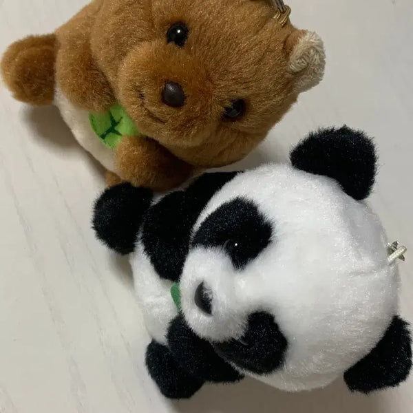 [BUNJANG] Everland Quokka Panda Plush Keychain Set / 쿼카 판다 키링 인형 에버랜드 일괄 개별 곰돌이 팬더 푸바오 러바오
