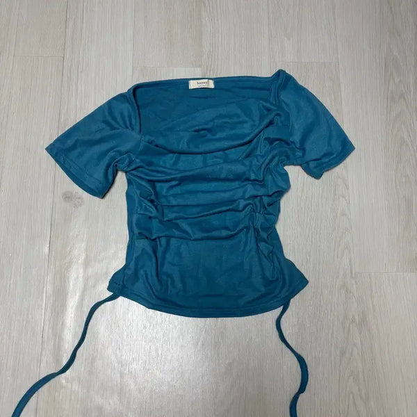 [BUNJANG] Shirring Short Sleeve T-shirt / 셔링 반팔티셔츠