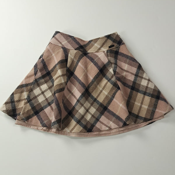 [BUNJANG] Blue Label Crestbridge Wool Flare Skirt (Dusty Pink Check) / CA983 S 블루라벨 일본판 크레스트브릿지 울 플레어 스커트