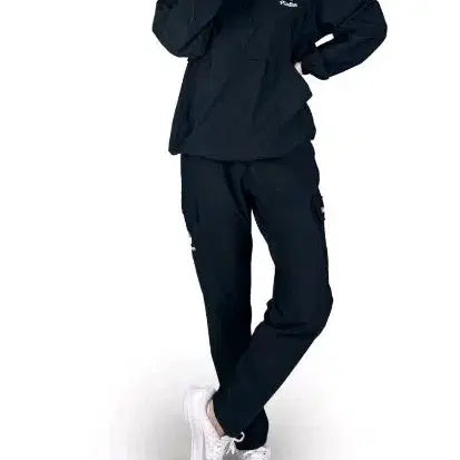[BUNJANG] Malbon Bonding Half-Zip Pocket Jogger Set / 말본 본딩 반집업 포켓 조거세트
