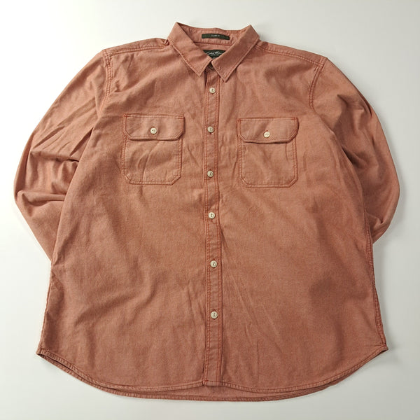 [BUNJANG] Eddie Bauer 90s Dusty Rose Twill Two-Pocket Work Shirt (XXL) / CA994 2XL 에디바우어 90s 더스티로즈 투포켓 워크 셔츠 남방