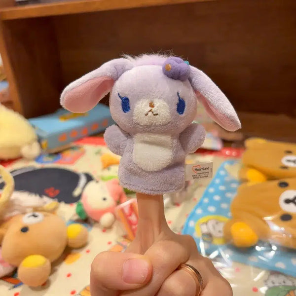 [BUNJANG] Sanrio Sugarbunnies Blueberry Usa Finger Mini Doll Keychain / 고전 산리오 슈가바니즈 블루베리우사 손가락 미니 인형 키링