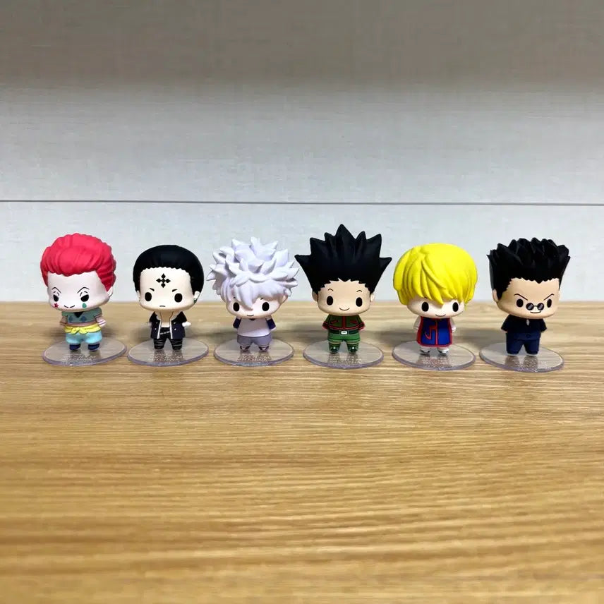 [BUNJANG] Hunter x Hunter Choco Ring Mini Figure 6-Piece Full Set / 일괄) 헌터X헌터 쵸코링 미니 피규어 6개 풀세트