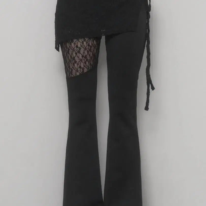 [BUNJANG] EssoSOME See Through Lace Lap Bootcut Pants / 에스오소메 See Through Lace Lap Bootcut Pants