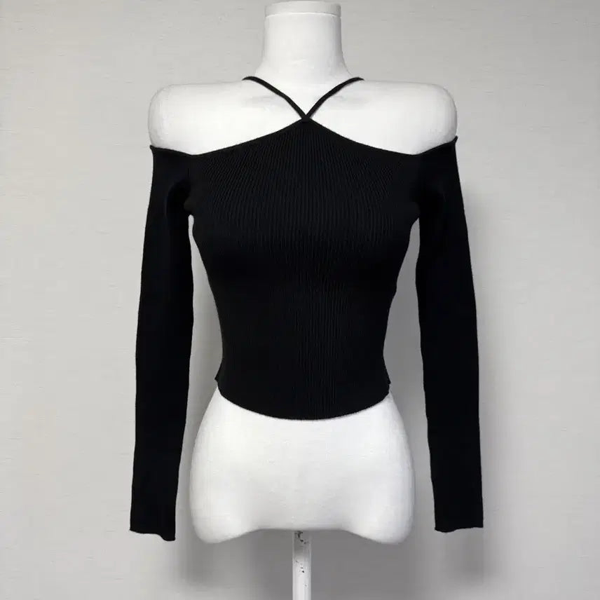 [BUNJANG] ZARA Off-Shoulder Ribbed Crop Top / 자라) 오프숄더 골지 크롭탑