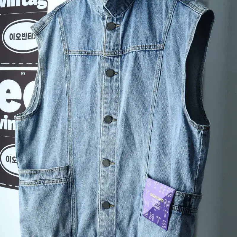 [BUNJANG] General Idea Zip-Up Windbreaker Jumper Jacket / (F) 제너럴 아이디어 집업 바람막이 점퍼자켓 데님 청-H38346