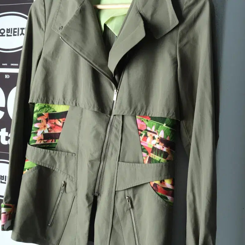 [BUNJANG] Vestibeli Zip-Up Windbreaker Jacket / W(S-M) 베스띠벨리 집업 바람막이 점퍼자켓 야상 사선-H38348