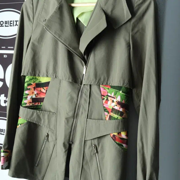 [BUNJANG] Vestibeli Zip-Up Windbreaker Jacket / W(S-M) 베스띠벨리 집업 바람막이 점퍼자켓 야상 사선-H38348