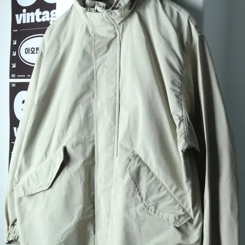 [BUNJANG] Giordano Zip-Up Windbreaker Fishtail Jacket / (L-2XL) 지오다노 집업 바람막이 점퍼자켓 피쉬테일-H38364