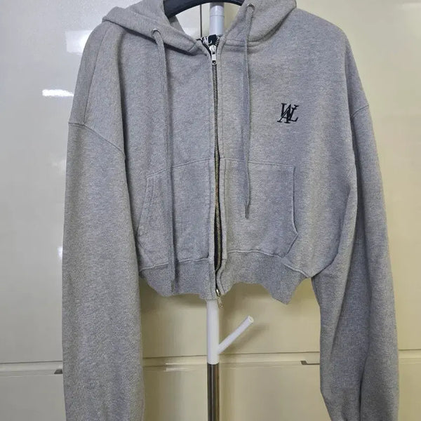 [BUNJANG] WL Hoodie Zip-Up Gray / WL 후드 집업 그레이