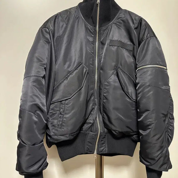 [BUNJANG] Bellie Lander Flight Jacket Black XL / 벨리에 랜더 플라이트 자켓 블랙 XL(105)