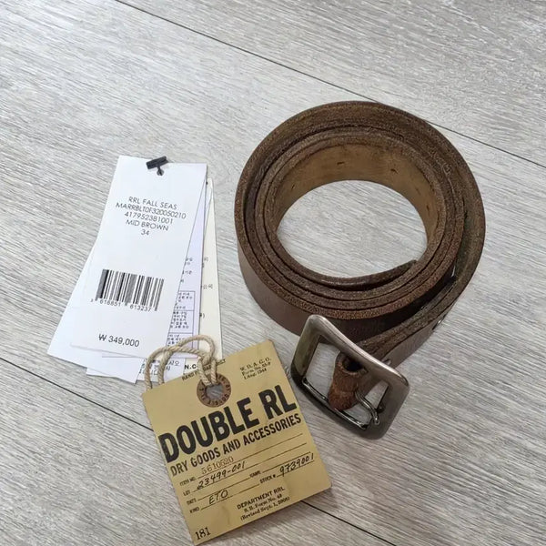 [BUNJANG] RRL Hand-Burnished Leather Trousers Brown / RRL 핸드버니시 브라운 34 판매합니다.