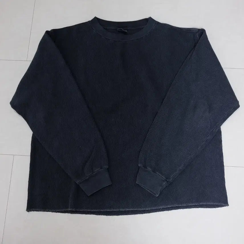 [BUNJANG] Donut Revenge Waffle Long Sleeve / [1] 도넛리벤지 와플 롱슬리브 no no no rib sl