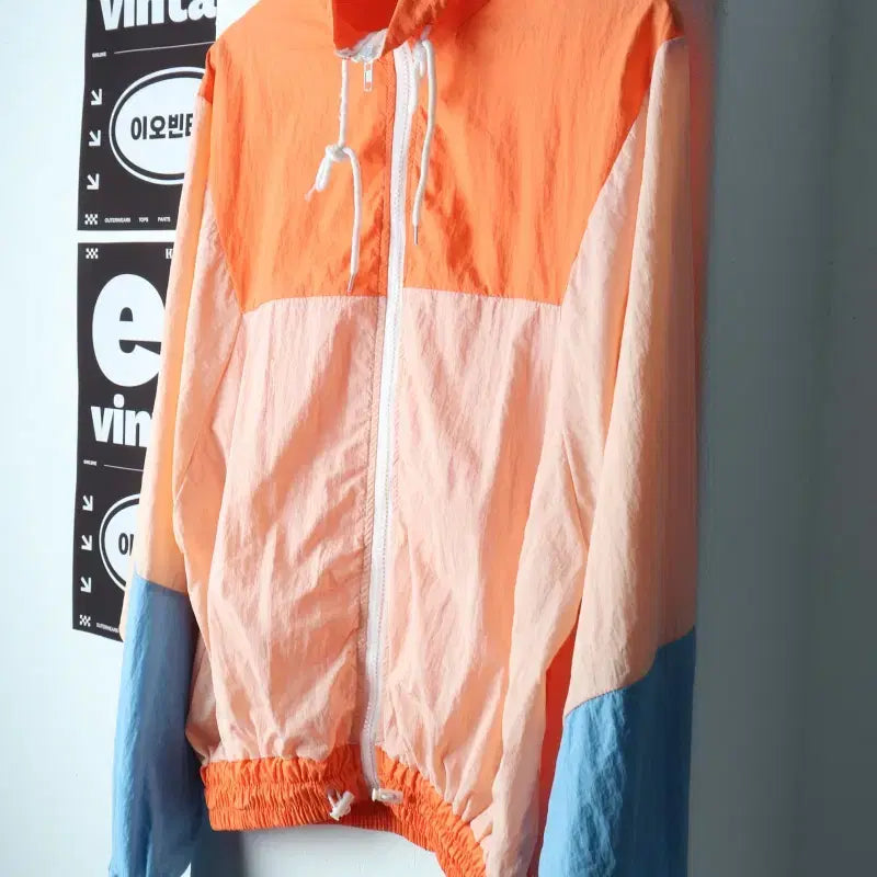 [BUNJANG] Brand Vintage Zip-Up Windbreaker Jacket / (F) 브랜드빈티지 집업 바람막이 점퍼자켓 비비디 경량-H38317
