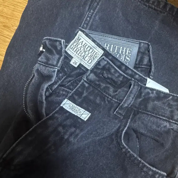 [BUNJANG] Marithe Francois Girbaud Black Bootcut Denim Pants 26 / 마리떼프랑소와저버 블랙 부츠컷 데님팬츠 26