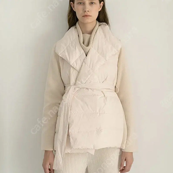 [BUNJANG] Plottie Knit Padded Jacket / 플로티 니트 패딩