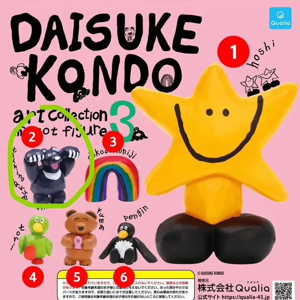 [BUNJANG] Daisuke Kondo Gachapon Black Bear / 다이스케 콘도3 가챠