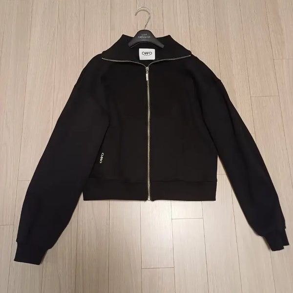 [BUNJANG] OWO Zip-Up Jacket Black / OWO 오우오 집업 자켓 블랙 백화점 여성의류