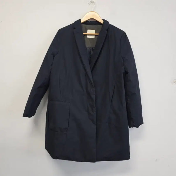 [BUNJANG] Customellow Navy Duck Down Trench Coat 95 / 윤호문희 네이비 오리털트렌치 코트 95