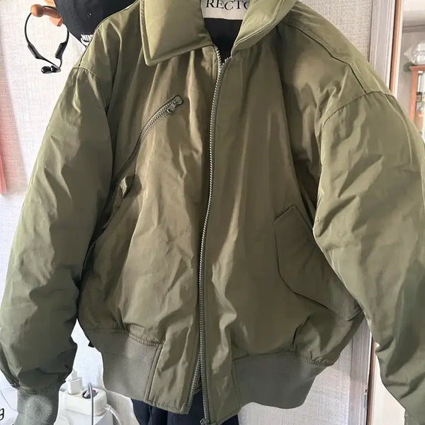 [BUNJANG] Recto Pokono Quilted Down Short Jacket Olive Green M / (최저가)렉토 포코노 패딩 새상품 M 사이즈 팝니다