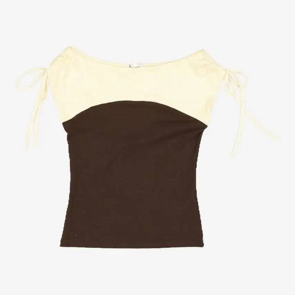 [BUNJANG] Zara Shirring Combo Top L / 자라 셔링콤비탑 L
