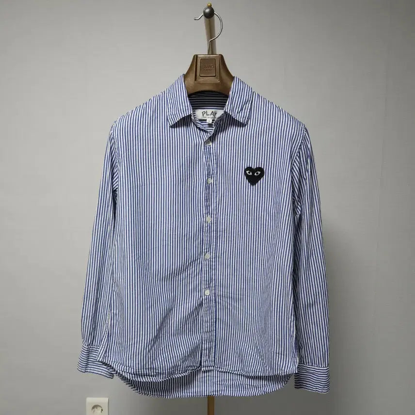 [BUNJANG] Comme des Garçons Play Stripe Shirt / S ) 꼼데가르송 플레이 스트라이프 셔츠