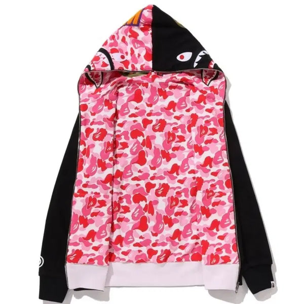 [BUNJANG] BAPE 25F/W Reversible Pink Camo Shark Hoodie XL / 베이프 BAPE 25F/W 리버시블 핑크 카모 샤크 후드집업 XL 정품