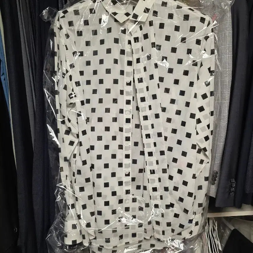 [BUNJANG] Saint Laurent Viscose Square Shirt / 생로랑 스퀘어 비스코스 셔츠 42(100~105)