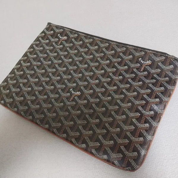 [BUNJANG] Goyard Senat Clutch MM Black/Brown / 고야드 세나 클러치 mm(블랙/브라운)