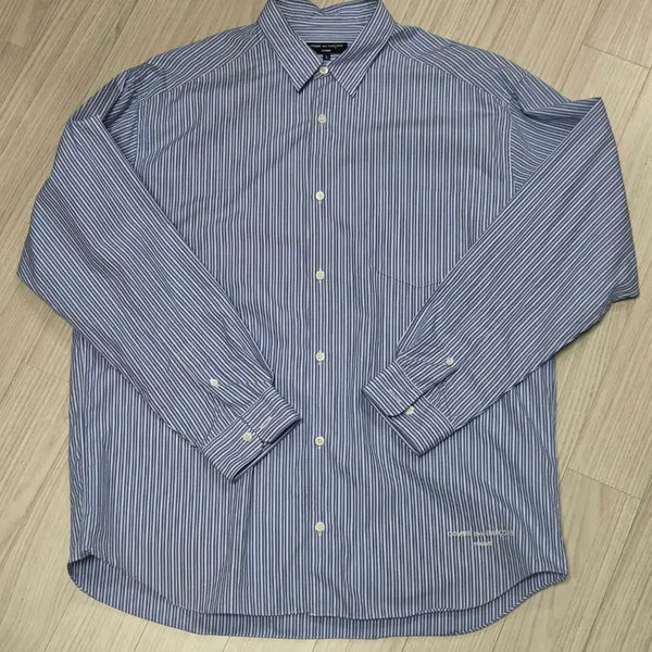[BUNJANG] Comme des Garçons Homme 24AW Cotton Stripe Shirt / [L] 꼼데가르송 옴므 24AW 코튼 스트라이프 셔츠