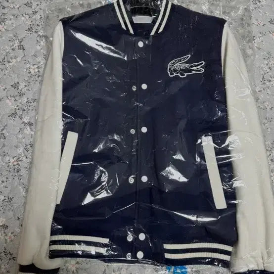 [BUNJANG] Lacoste Baseball Jacket Navy White / 라코스테 야구점퍼 36사이즈 팝니다