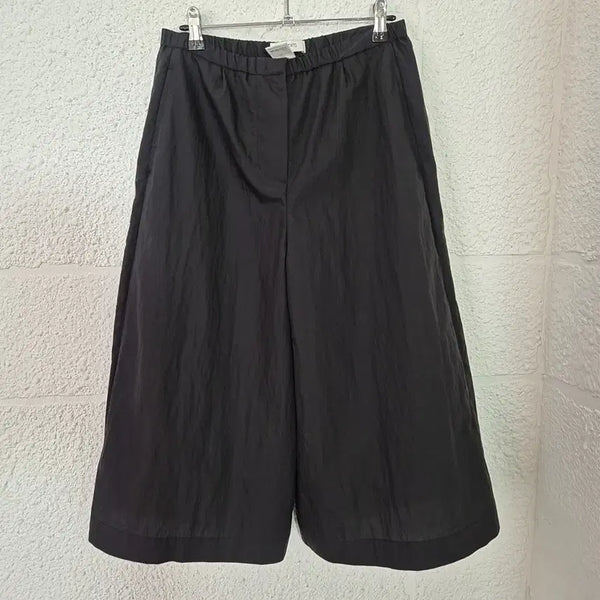 [BUNJANG] Amomento Black Wide Culottes Pants / 아모멘토 amomento 블랙 와이드 큐롯 팬츠